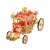Piececool 3D metal puzzle, The Princess Carriage, assembled model, red and gold, 216 pieces