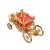 Piececool 3D metal puzzle, The Princess Carriage, assembled model, red and gold, 216 pieces