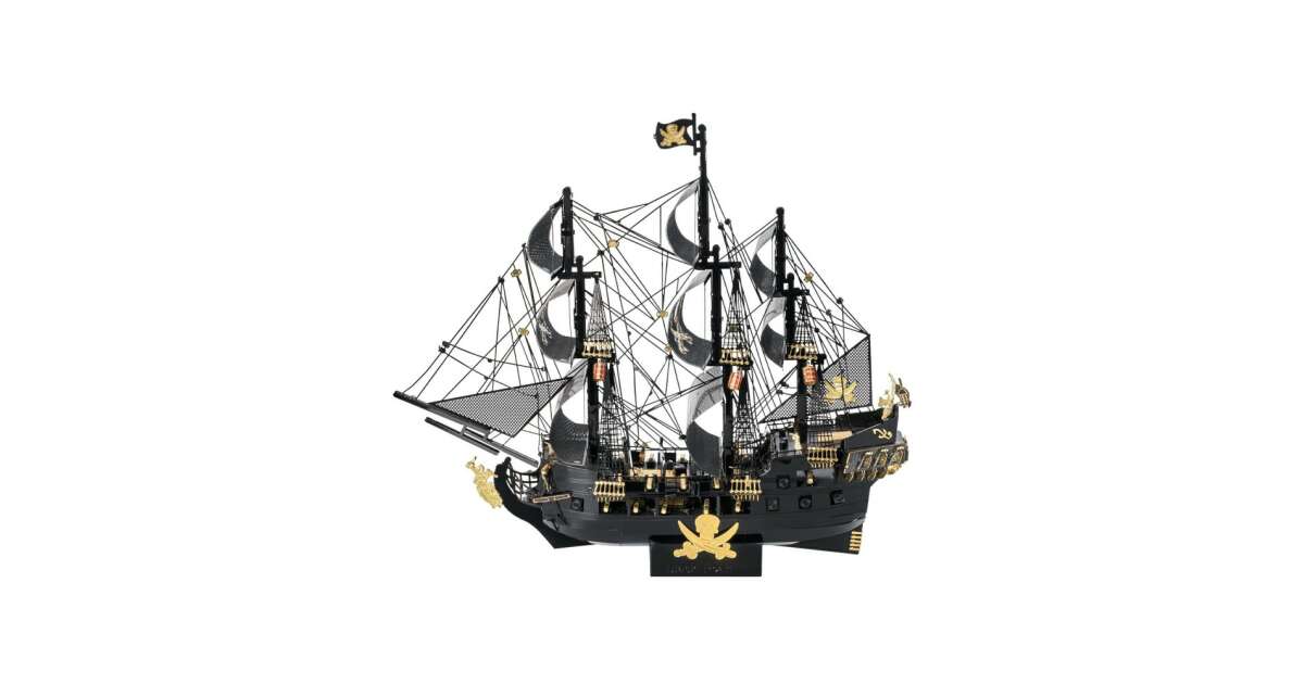 Piececool 3D-Puzzle aus Metall fr Erwachsene  The Black Pearl, Schiff, Pirat, Modellbau, Boot, Puzzle, Metall, DIY, Kits Make-up und Modellbau, beste Geburtstagsgeschenke 94529414