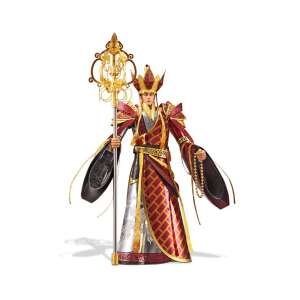 Piececool 3D kovový puzzle Tang Sanzang, budhistický mních z Cesty na Západ, zostavený a pripravený na vystavenie - Piececool