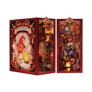 Cutebee Flame Common Room DIY Książka-Niszczarka 3D Puzzle, 259 elementów, złożona, pokazująca wnętrze - Puzzle 3D