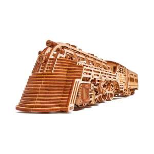 Model pociągu Atlantic Express 3D z drewna, 636 elementów - Puzzle 3D