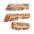 Atlantic Express 3D Holzpuzzle Zugmodell, Collage aus verschiedenen Perspektiven