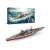 Piececool HMS Hood 3D fém kirakós, doboz csomagolás, összeszerelt modell, 30cm hosszú, részletes, hadihajó