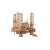 Puzzle mecanic 3D din lemn, model platformă petrolieră offshore, asamblat, 1180 piese
