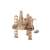 Puzzle mecanic 3D din lemn, model platformă petrolieră offshore, asamblat, 1180 piese