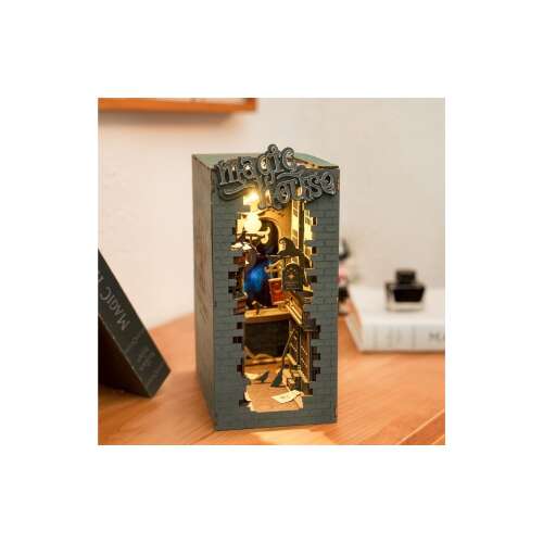 Rolife Magic House 3D DIY puzzle, 216 pieces, book-shaped, assembled, lit up