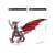 Piececool 3D Metallpuzzle, Schwarzer Drache, montiertes Modell, rot und silber, 107 Teile, Abmessungen