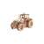 EWA 3D puzzle tractor din lemn, 357 piese, model asamblat