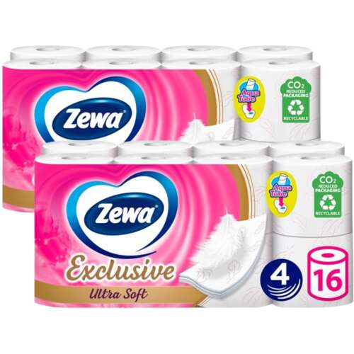 Zewa Exclusive Ultra Soft 4 rétegű Toalettpapír 2x16 tekercs