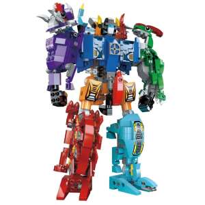 QMAN Dinoszaurusz Robot Építőjáték - 6 az 1-ben - 553 db
