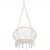 Springos cream macrame hanging chair isolated