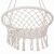 Close-up of Springos cream macrame hanging chair