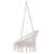 Springos cream macrame hanging chair isolated