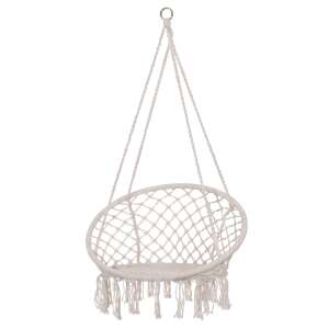 Springos macramé Armchair 44x60x120cm - Cream