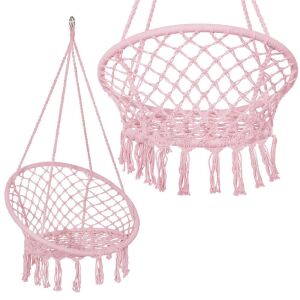 Collage of Springos pink hanging chair - Garden Furniture