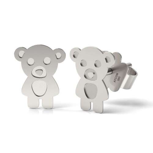 Сребърни обеци Teddy Bear, сребърни обеци с мече, сребърни обеци за жени, дамски сребърни обеци, бижута с мече, обеци с мече за жени, сребърни обеци за момичета, момичешки сребърни обеци, сребърни обеци с мече за жени, сребърни обеци с мече за момичета