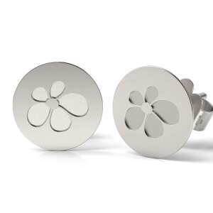 Сребърни обеци с цветя, марка ATCOM - Atcom Jewelry