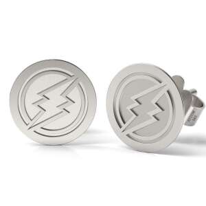Elektroneum ezüst fülbevaló villám mintával - Atcom Jewelry
