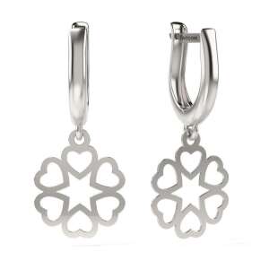 Kolczyki srebrne ATCOM Model 03, wzór serca i gwiazdy - Moda i ubiór