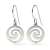 ATCOM Mirage silver earrings with a spiral design