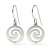 ATCOM Mirage silver earrings with a spiral design