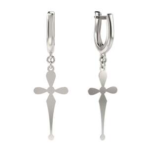 Cercei cu cruce din argint, modelul 22, ATCOM - Accesorii pentru femei