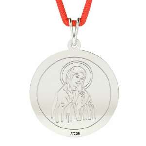 ATCOM ezüst medál zsinórral, ortodox modell 1 - Atcom Jewelry