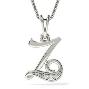 Colier din argint cu pandantiv cu inițiala Z, ATCOM - Atcom Jewelry