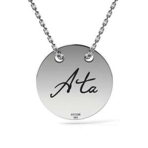 Colier cu pandantiv din argint cu inscripția 'Ata', marca ATCOM - Accesorii pentru femei