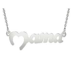 Ezüst 'Mama' nyaklánc szívvel, ATCOM - Atcom Jewelry