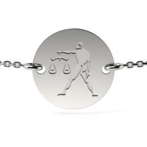 Srebrna bransoletka z motywem zodiaku Wagi, ATCOM - Moda i ubiór