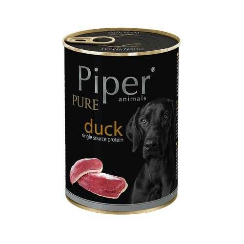 PIPER PURE Duck 400g kacsa konzerv felnőtt kutyáknak