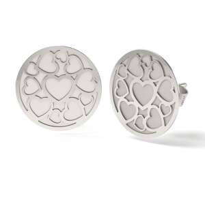 Сребърни обеци с форма на сърце, Обеци Cuore, Сребърни обеци ATCOM - Atcom Jewelry