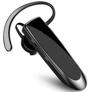 New Bee LC-B41 Bluetooth headset, black, with noise cancellation, HD sound, multipoint, up to 24 hours talk time, CVC 6.0 noise cancellation, HD microphone, IOS / Android compatible, 250 mAh battery, 12.5 grams weight - Headphone and Bluetooth Speaker