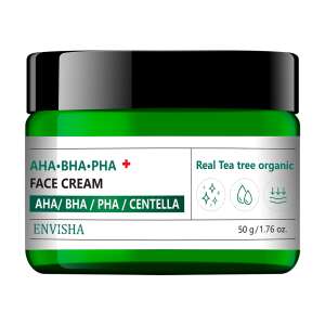 Envisha AHA-BHA-PHA Face Cream with Real Tea Tree Organic, 50g - Face and eye contour cream