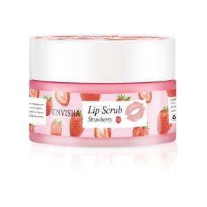 Envisha Strawberry Lip Scrub, 30g, exfoliating lip scrub for smooth and healthy lips - Lip care