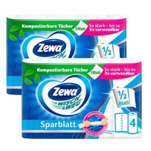Zewa Wisch &amp; Weg Sparblatt 2-ply Household paper towel 2x4 rolls