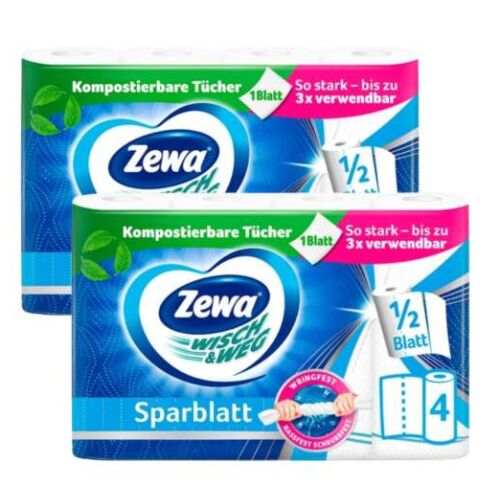 Zewa Wisch &amp; Weg Sparblatt 2-ply Household paper towel 2x4 rolls 120438187