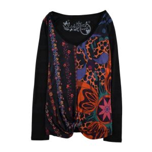 Desigual Soraya fekete, mintás női felső – S 130283769 - Desigual