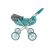 Wózek dla lalek Milly Mally Dori Turkusowo-szary - Widok z boku