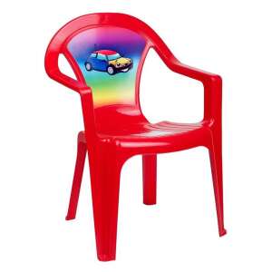 Gyerek kerti bútor- műanyag szék piros autó 94576184 