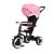 Qplay Rito pink tricycle with sun canopy and parent handle