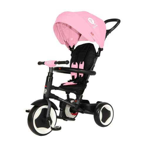 Qplay Rito rosa Kinderdreirad mit Schiebestange und Sonnendach