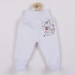 Baba lábfejes nadrág New Baby Mouse fehér, vel. 86 (12-18 h) 94576634 Gyerek nadrágok, leggingsek