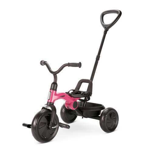 Qplay Ant Plus rose tricycle with parent handle