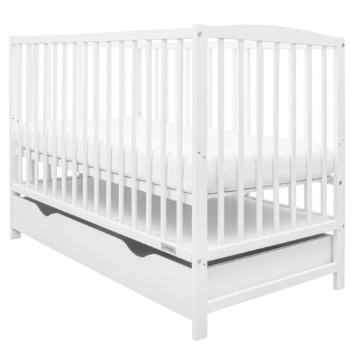 New Baby LILLY Kiságy Fiókkal - Fehér - 120x60 cm