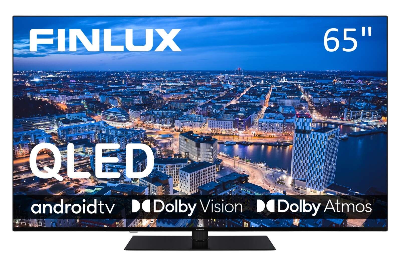 Finlux 65fuh7161 65" 4k uhd fekete smart qled tv