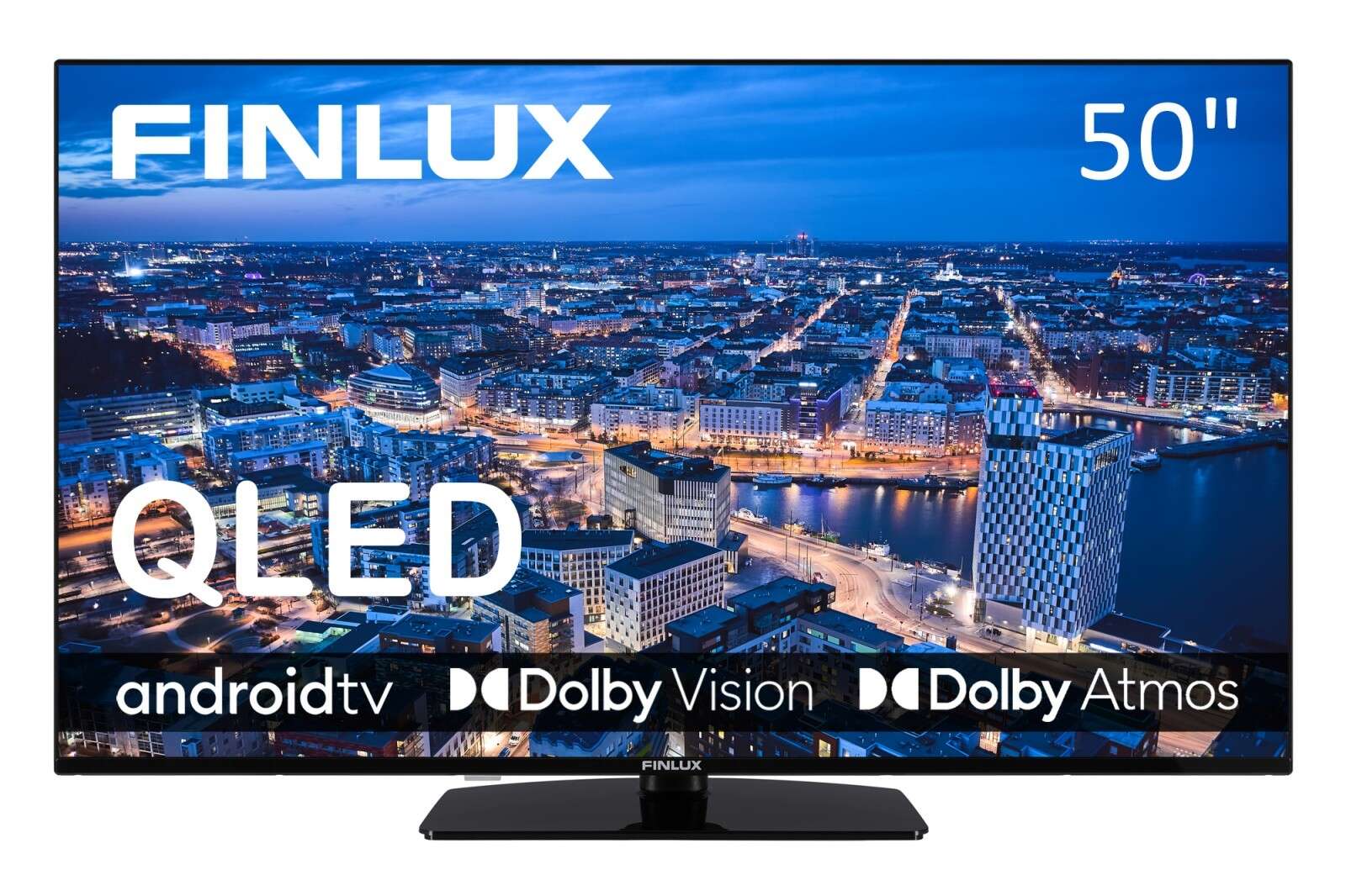 Finlux 50fuh7161 50" 4k uhd fekete smart qled tv