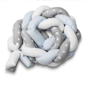 Sensillo Bettgitterschutz Zopf - Blaue Sterne - 210 cm 94583264 - Bettnestchen